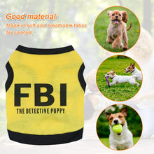Dog T Shirt Cotton Dog T-shirt The Detective Puppy Dog Shirt Pet Dog Summer Clothes From Size S To L Male Dog Clothes