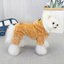 Winter Dog Jumpsuits Pet Puppy Hoodie Jacket Coat 4-Leg Soft Fleece Warm Snowsuit Chihuahua Yorkie Outfits Clothes Apparel