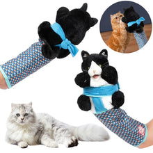 2/1pcs Cats Puppet Wrestler,Cat sumo Wrestler Toy Interactive Play Cat Plush Animal Toy With Sturdy Padding Cat Wrestling Gloves
