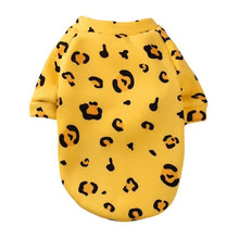 Animal Print Small Dog Hoodie Coat Winter Warm Pet Clothes for Chihuahua Shih Tzu Sweatshirt Puppy Cat Pullover Pets Clothing