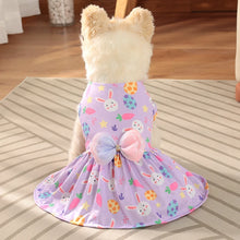 Dog Princess Dress Cute Rabbit Printed Dresses for Small Medium Dogs  Cats Easter Pet Skirt Puppy Chihuahua Teddy Clothes