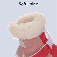Warm Dog Snow Boots Winter Dog Shoes for Small Medium Dogs Puppies Dog Boots Paw Protectors with Anti-Slip Sole and Plush Lining