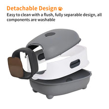Oval Oblong Hooded Cat Litter Box Tray Front Entry Toilet with Litter Scoop for Kittens Cat Breeds Enclosed