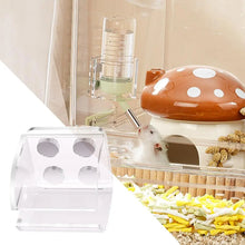 Hamster Water Bottle Stand Transparent Feeder Bracket For Squirrels Leakproof Hamster Water Bottle Magnetic Holder For Small