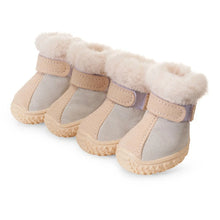 Warm Dog Snow Boots Winter Dog Shoes for Small Medium Dogs Puppies Dog Boots Paw Protectors with Anti-Slip Sole and Plush Lining