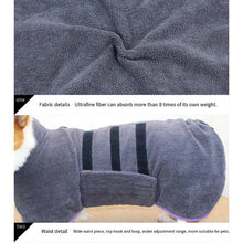 Dog Bathrobe Towel Microfiber Absorbent Beach Towel For Medium Small Dogs Cats Fast Dry Coat Absorbent Pet Nightwear Soft Towel