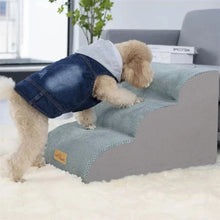Pet Dog Stairs for High Beds and Sofa Couch High-Density Sponge Foam Dog Steps with Washable Cover for Puppies