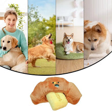 Hiddening Food Sniffing Toy Interactive Dog Chew Toy Croissant Bread Squeaking Sound Plush Toys Pets Exercise Supplies