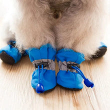4Pcs Waterproof Winter Pet Dog Shoes Anti-slip Rain Snow Boots Footwear Lightweight Warm For Small Cats Puppy Dogs Socks Booties