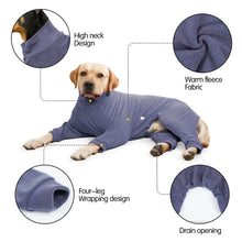 Winter Warm Dog Pajamas Clothes For Medium Large Dogs Dog Pajamas Elasticity Pet Jumpsuit  Labrador Costume Doberman Coat