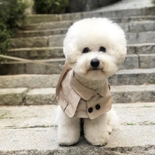 Fashion British Style Dog Cloak Windbreaker CorgiFrench Bulldog Pet Dog Bib Pet Clothing Cape Pets Costume Trench For Small Dog