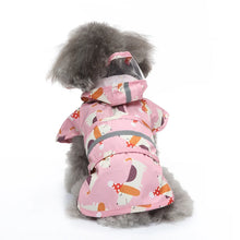 Pets Dog Clothes Waterproof Dog Raincoat Jumpsuit For Medium Large Dogs Hooded Raincoats Reflective Strip Dogs Rain Coat XS-4XL
