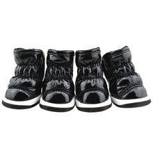 4pcs/sets Winter Dog Shoes Warm Fleece Puppy Pet Shoes Waterproof Dog Snow Boots For Small Dogs Chihuahua Yorkie Teddy Shoes
