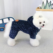 Winter Dog Jumpsuits Pet Puppy Hoodie Jacket Coat 4-Leg Soft Fleece Warm Snowsuit Chihuahua Yorkie Outfits Clothes Apparel