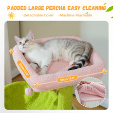 Multi-Level Cat Tree with 2 Cozy Condos, Hammock, Cat Scratching Pad, Large Cat Tower, Cat Scratching Post for Indoor, Cat House
