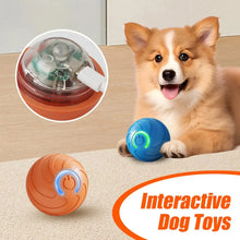Smart Pet Toys Ball Electric Automatic Jumping Rolling Ball Interactive Game Rechargeable Moving Puppy Touch Activated Toy