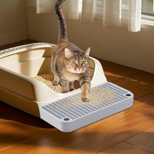 Waterproof Home Kitten Toilet Ramp Pedal with Filter Function Reusable Easy Cleaning Keeps Room Tidy Compact for Home Litter Box
