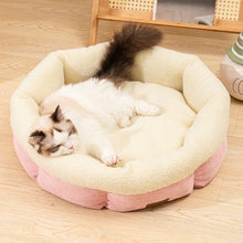 Soft Pet Cat Bed Round Plush Cat Nest Pet kitten Pillow basket Comfortable Sleeping Mat Suitable For All Kinds Of Cats