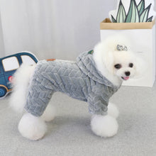 Winter Dog Jumpsuits Pet Puppy Hoodie Jacket Coat 4-Leg Soft Fleece Warm Snowsuit Chihuahua Yorkie Outfits Clothes Apparel