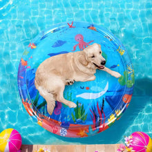 Cat Play water Mat Inflatable Play Water Pad Bed Cooling Pad Interactive Toys Thickened Mat with Pump Pet Supplies for Indoor