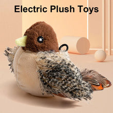 Flapping Bird Cat Toy Interactive Flappy Bird Cat Toy for Cats Plush Electric Squeaky Simulated Chirping Bird Kitten Toy for Pet