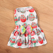 Easter Eggs Dog Dress for Small Dogs Girl Pink Puppy Dresses Dog Clothes Holiday Pet Costume Spring Summer Cat Apparels Cute