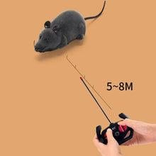 Remote Control Mouse Electronic Moving Toys For Cats Squeaky Mouse Cat Toy Battery Powered Mimics Motion