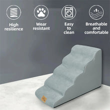 Pet Dog Stairs for High Beds and Sofa Couch High-Density Sponge Foam Dog Steps with Washable Cover for Puppies