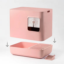 Sugar cube semi-enclosed cat litter box High-value cat litter box Portable large-capacity cat toilet Pet supplies