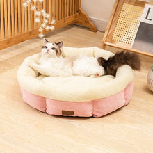 Soft Pet Cat Bed Round Plush Cat Nest Pet kitten Pillow basket Comfortable Sleeping Mat Suitable For All Kinds Of Cats