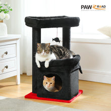 H68cm Small Cat Tree Condo for Indoor Hanging Ball Tower Large Top Perch Warm Cozy Home Sisal Scratching Post rascadores de gato