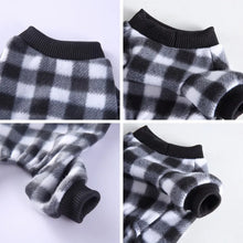 Pet Christmas Pajamas Red Black Buffalo Plaid Jumpsuit Dog Cat Soft Winter Clothes Puppy Doggie Checkered Sweater Apparel