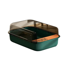 Cat Litter Box Semi-closed Plastic Sand Box for Cats Pets Toilet Anti Splash Cat Tray Bedpan Cat Toilet Cleaning Basin Supplies