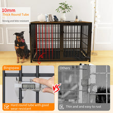 Furniture Style Dog Cage Extra Large Wooden Pet Kennel End Side Table with Tray and 3 Doors for Medium to Large Dogs