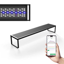 Brite Series Auto Aquarium LED Light with App-Controlled RGB+W LEDs, Custom Sunrise/Sunset Colors in Manual/Auto/Custom Modes