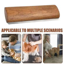 Dog Hair Remover Brush Wooden Handle Dog & Cat Brush Cat & Dog Grooming Slicker Brush for Pets Grooming Brushes for Long Short