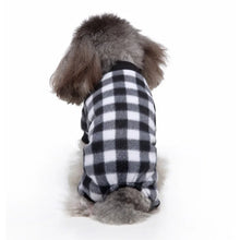 Pet Christmas Pajamas Red Black Buffalo Plaid Jumpsuit Dog Cat Soft Winter Clothes Puppy Doggie Checkered Sweater Apparel