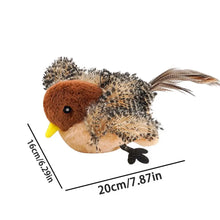 Flappy Bird Cat Toy Rechargeable Pet Cat Interactive Plush Toy Flapping Bird Toy Stimulate Hunting Instincts Remote Control USB