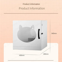 Smart Pet Drying Box Household Pet Hair Dryer Box Small Dryer for Cats Hair Dryer for Dogs Sterilizable and Disinfectable 110V