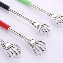 Telescopic Back Scratcher Stainless Steel Hand Shaped Extendable Back Scratchers Hand Massager Backslap Portable Travel Massage