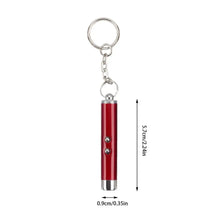 Keychain Red Laser Pointer Pen With White LED Torch Pet Cat Dog Toy Classroom Business Presentation Tool
