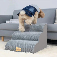 Pet Dog Stairs for High Beds and Sofa Couch High-Density Sponge Foam Dog Steps with Washable Cover for Puppies