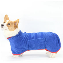 Dog Bathrobe Towel Microfiber Absorbent Beach Towel For Medium Small Dogs Cats Fast Dry Coat Absorbent Pet Nightwear Soft Towel