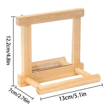 Bird Mirror Perches For Cage Cockatiel Climbing Branch Toy Natural Wood Parrot Cage Pole For Parakeets Cockatiels Lovebirds