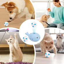 Cat Toys With Balls Whale Soccer Balls Toys For Indoor Cats Electric Moving Ball Cat Toy Keep Cats Entertained Soccer Ball Cat