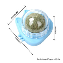 Cat Wall Stick-on Ball Wall Mount Cat Mint Balls Edible Cat Catnip Licking Ball Cat Wall Treats Teeth Cleaning Cat Bite Toy