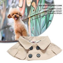 Fashion British Style Dog Cloak Windbreaker CorgiFrench Bulldog Pet Dog Bib Pet Clothing Cape Pets Costume Trench For Small Dog