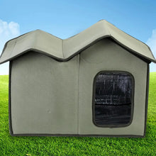 Cat Outdoor House Large Insulated Cat Shelter Waterproof Weatherproof Pet House With Transparent Door Washable Cat Hut For Cat