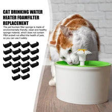 20pcs Pet Water Filter Sponge Automatic Drinking Water Dispenser Replacement Foam Filter Pet Fountain Replacement Filters
