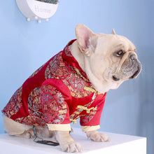 Pet Clothes Chinese New Year Dog Tang Suit For Dogs Cheongsam Winter Dog Coat Jacket Traditional Spring Festival Pet Costume